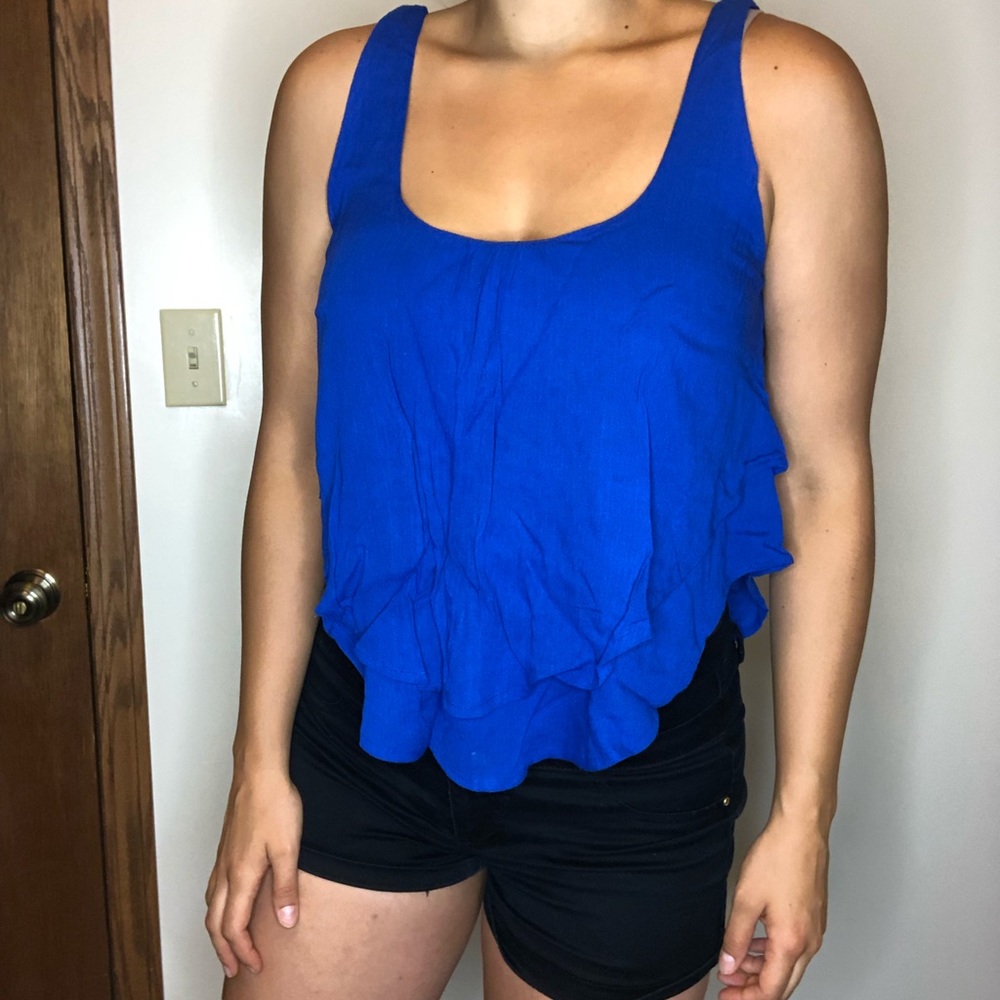 Blue summer tank